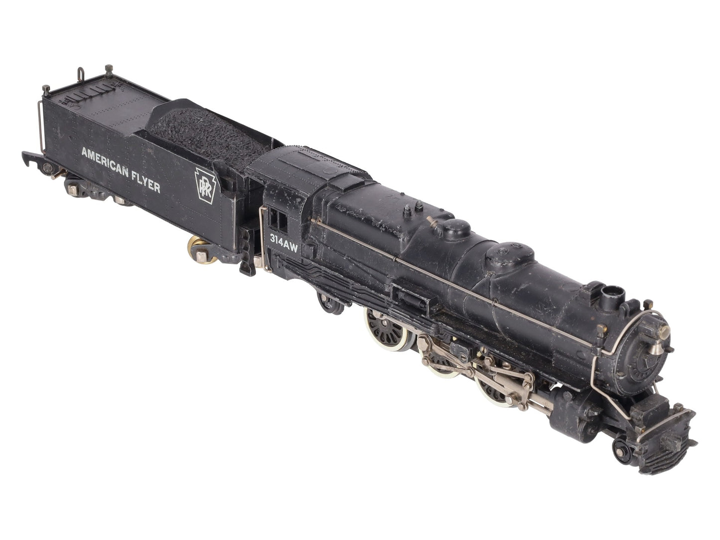 American Flyer 314AW Vintage S Steam Locomotive & Tender VG