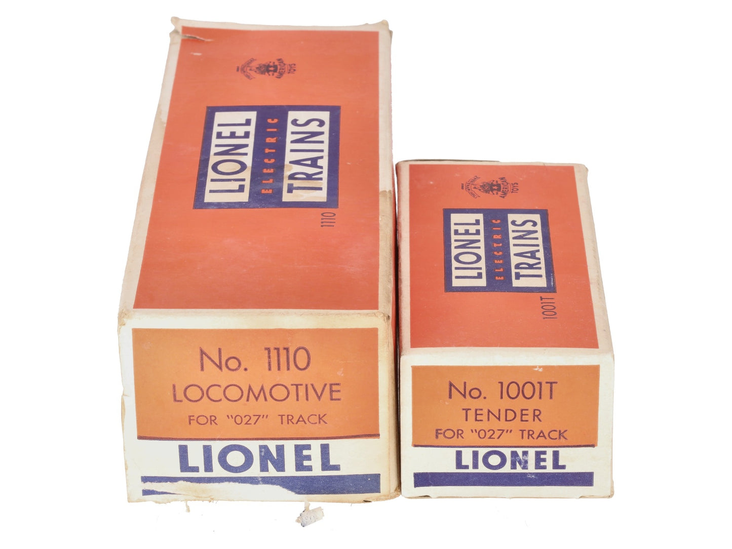 Lionel Vintage O Postwar Steam Locomotives & Tender # 1110, 1110 & 1001T [3] VG