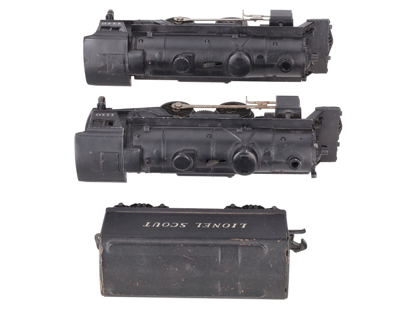 Lionel Vintage O Postwar Steam Locomotives & Tender # 1110, 1110 & 1001T [3] VG