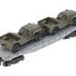 American Flyer 24557 Vintage S Gauge US Navy Flat Car w/2 Jeeps VG