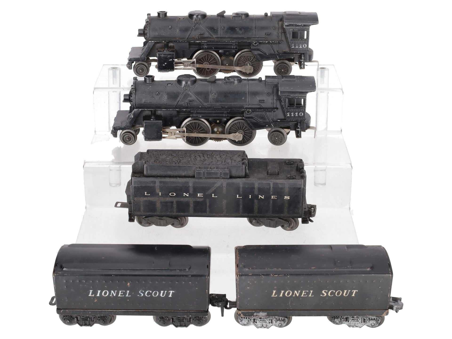 Lionel Vintage O Locomotives & Tenders # 1110, 6026W, 1110, 1001T & 1001T [5] VG