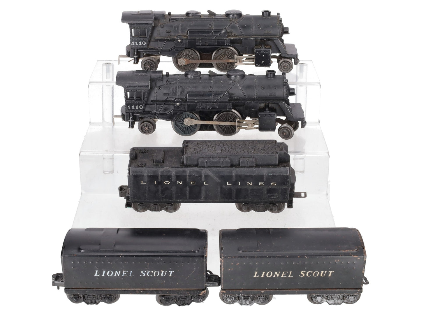Lionel Vintage O Locomotives & Tenders # 1110, 6026W, 1110, 1001T & 1001T [5] VG