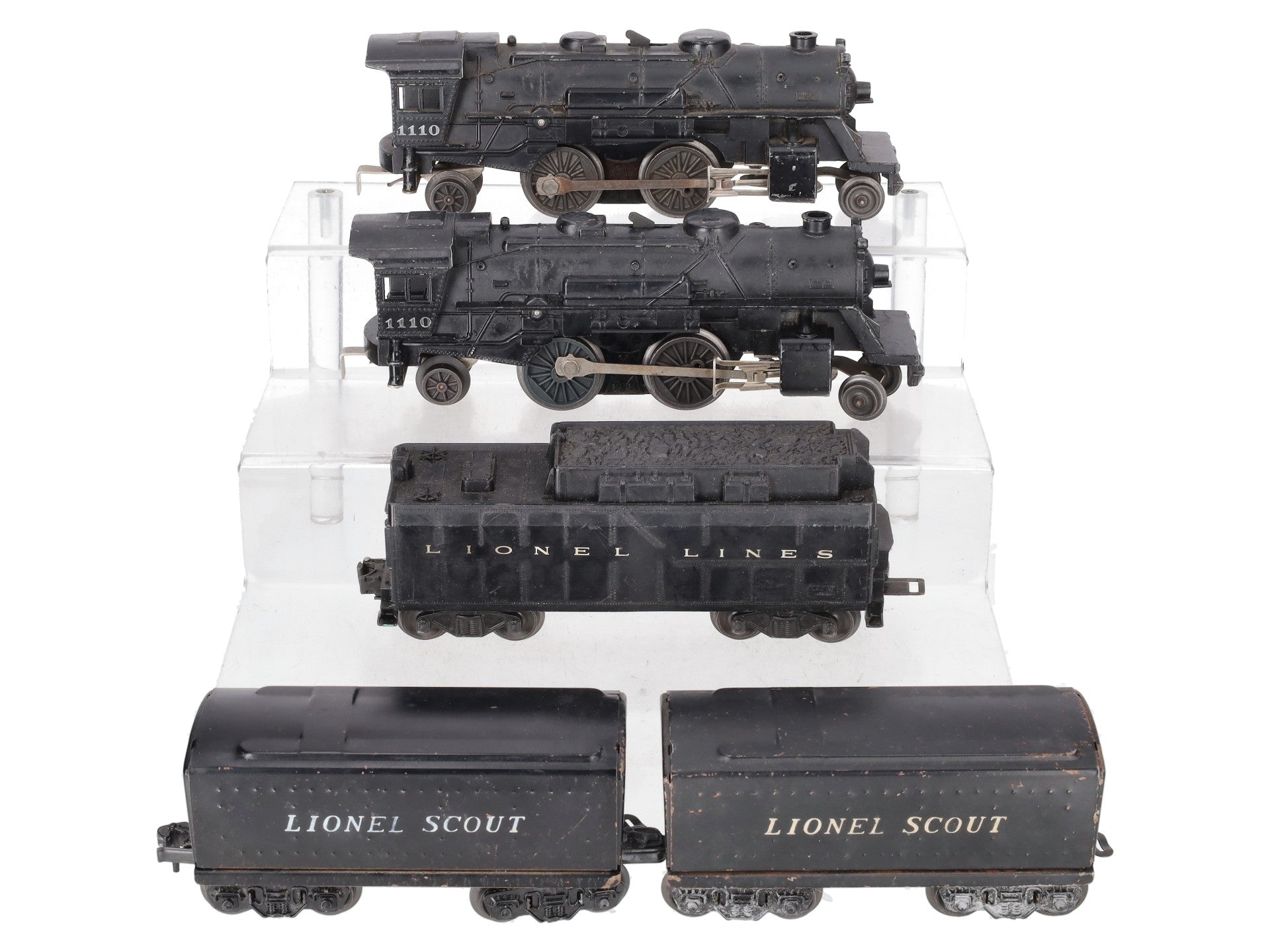 Lionel Vintage O Locomotives & Tenders # 1110, 6026W, 1110, 1001T & 1001T [5] VG