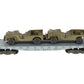 American Flyer 24557 Vintage S Gauge US Navy Flat Car w/2 Jeeps VG