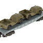 American Flyer 24557 Vintage S Gauge US Navy Flat Car w/2 Jeeps VG