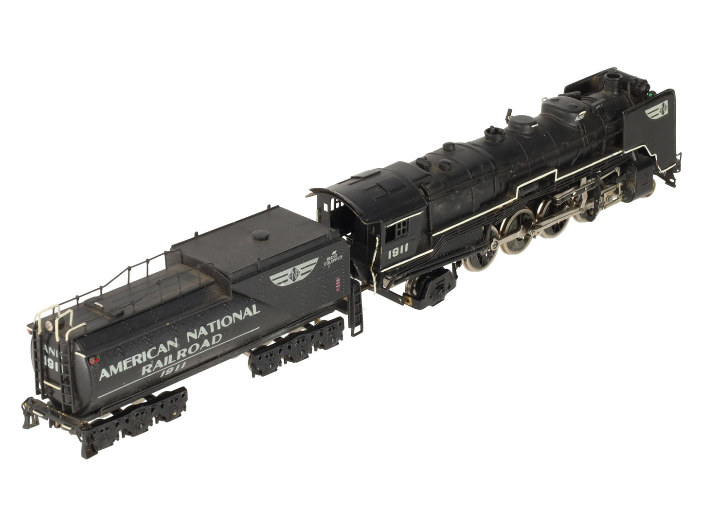 Tenshodo HO BRASS ANR 2-8-2 Steam Locomotive w/ Tender #1911 - Custom Painted