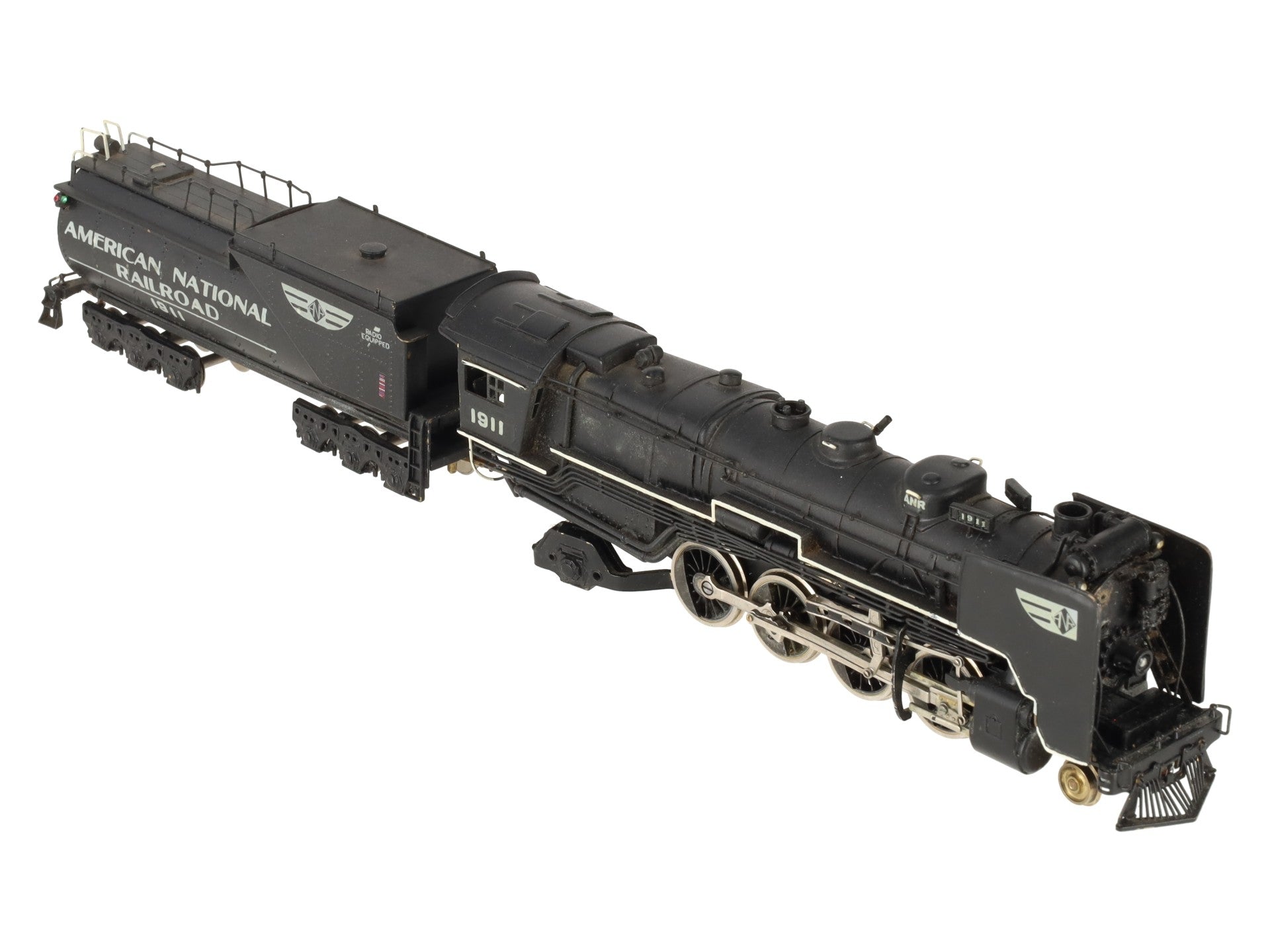 Tenshodo HO BRASS ANR 2-8-2 Steam Locomotive w/ Tender #1911 - Custom Painted