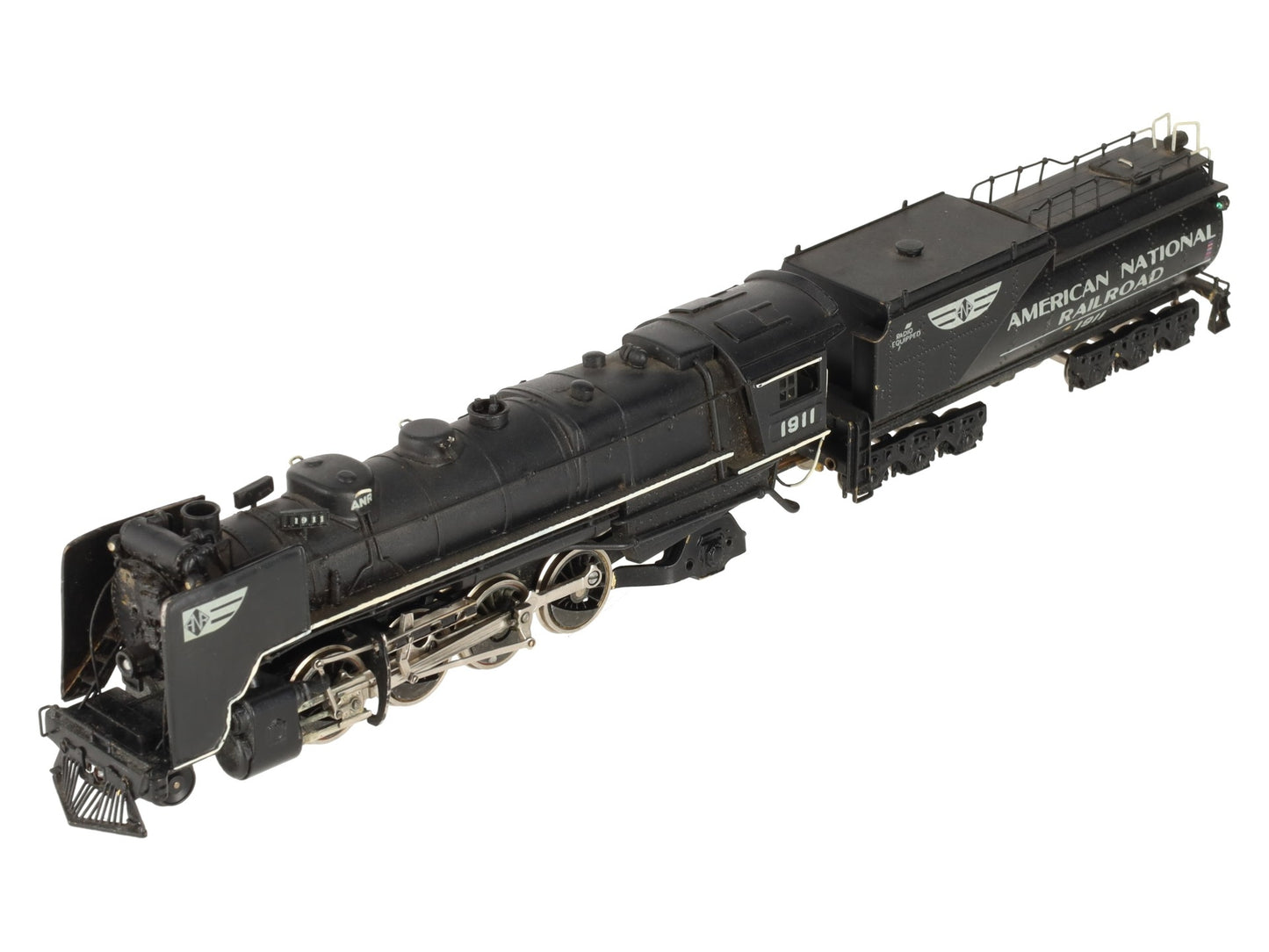 Tenshodo HO BRASS ANR 2-8-2 Steam Locomotive w/ Tender #1911 - Custom Painted