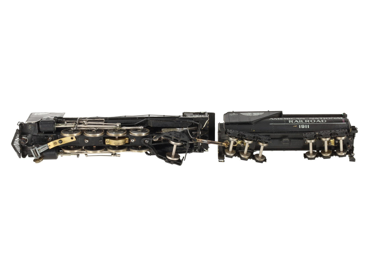 Tenshodo HO BRASS ANR 2-8-2 Steam Locomotive w/ Tender #1911 - Custom Painted