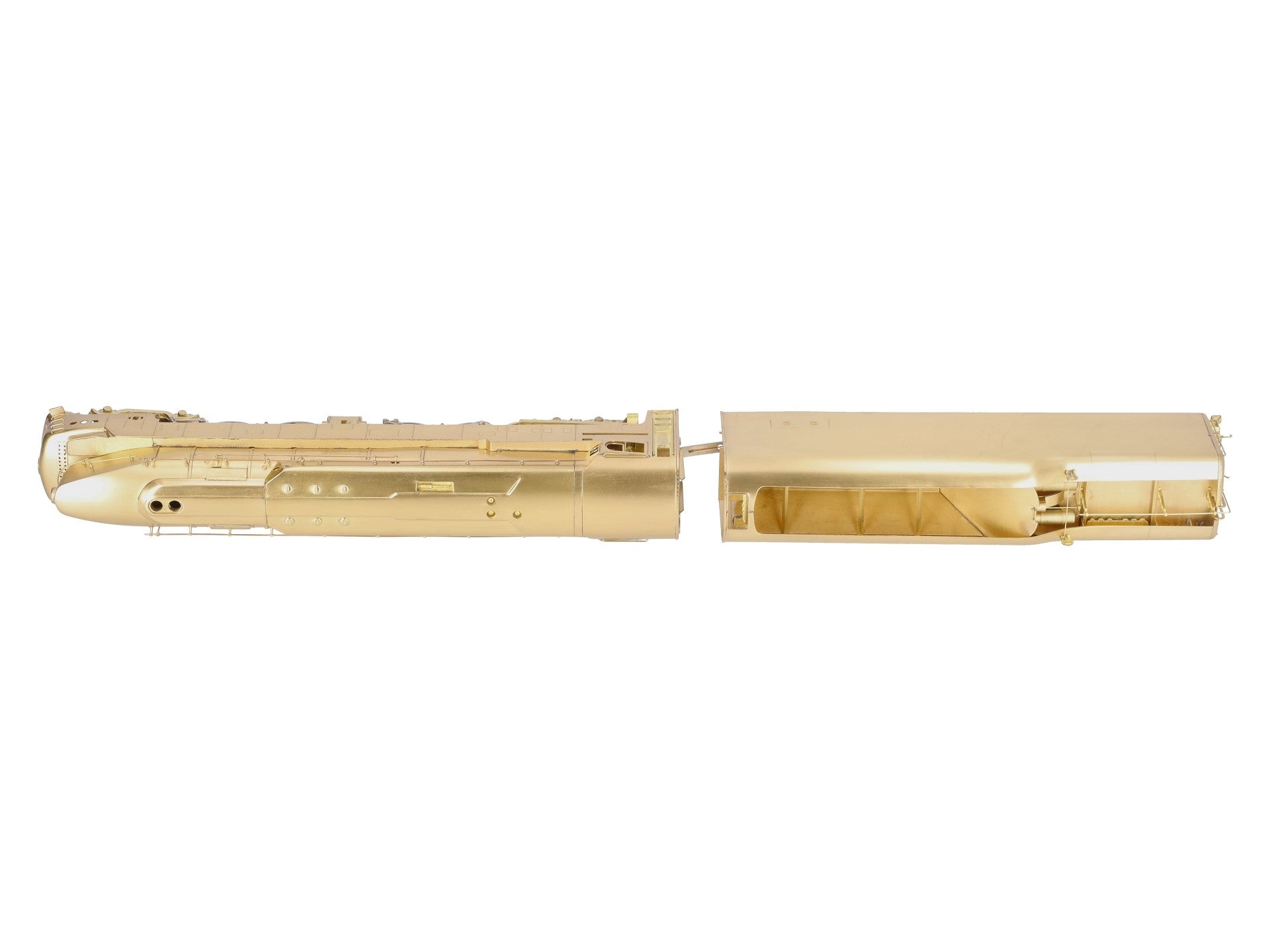 Key Imports 5500 HO Brass T-1 Duplex II 4-4-4-4 Steam Locomotive & Tender EX/Box