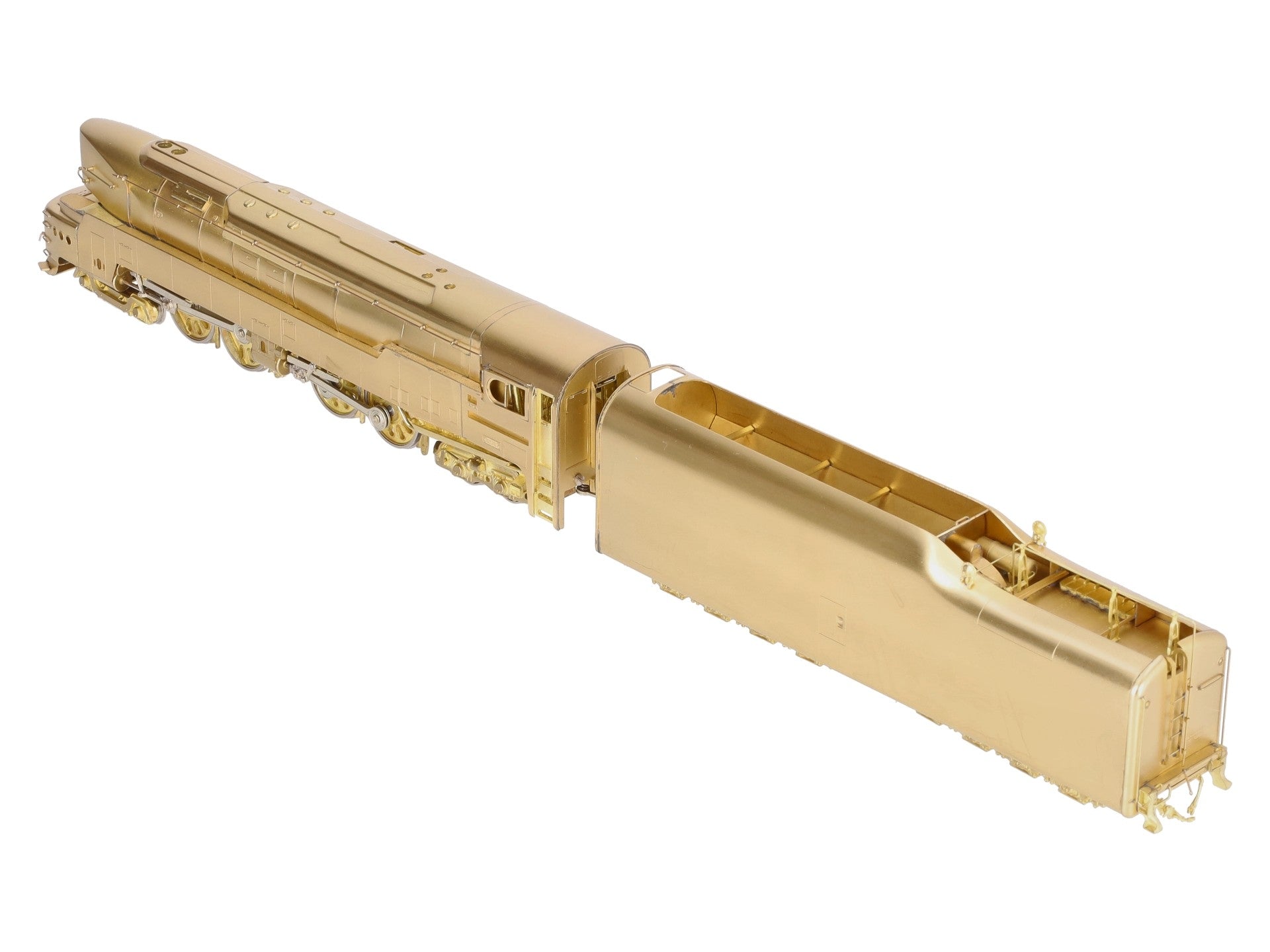 Key Imports 5500 HO Brass T-1 Duplex II 4-4-4-4 Steam Locomotive & Tender EX/Box