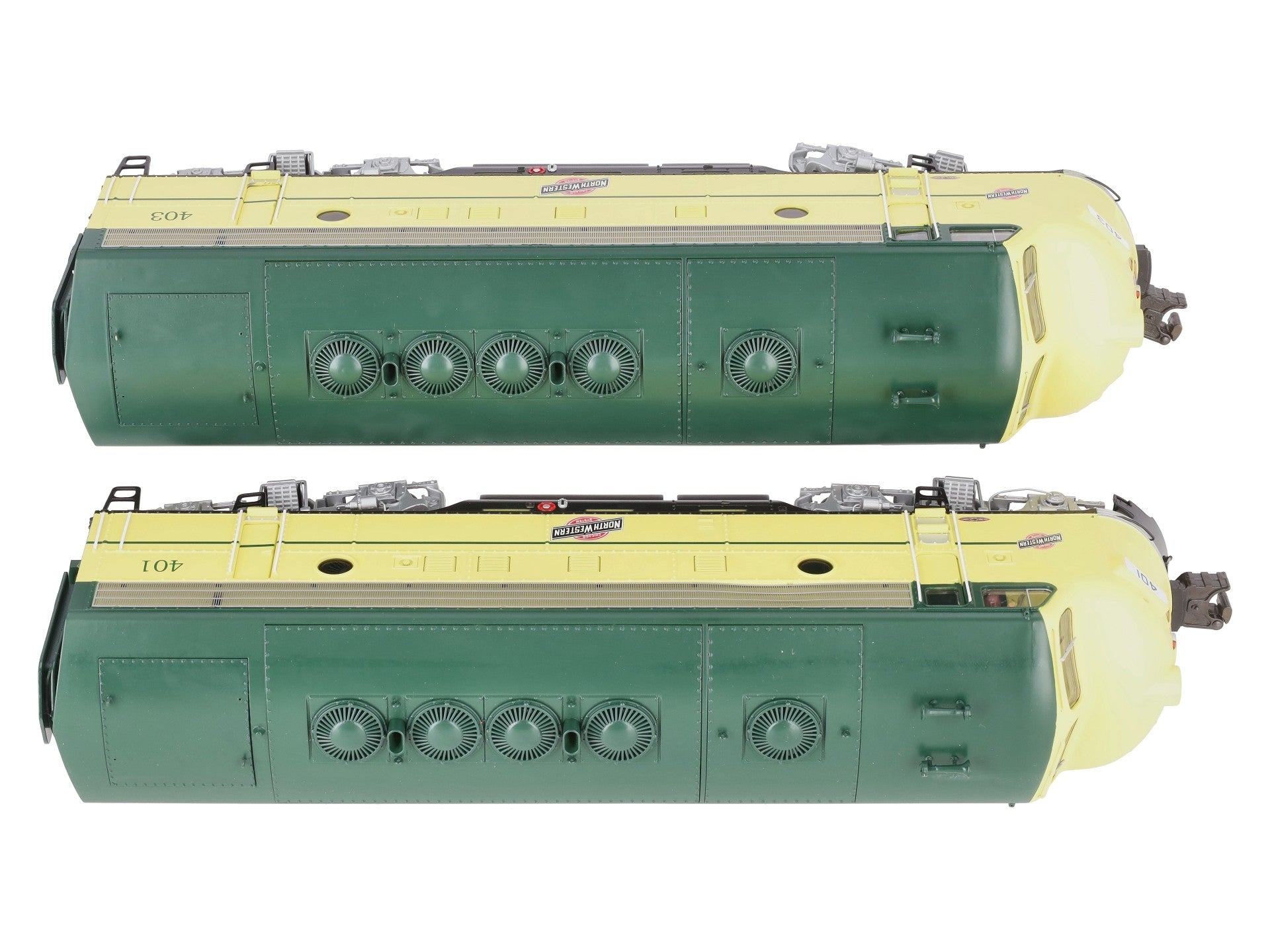 Lionel 6-38754 O C&NW Legacy F-7 AA Diesel Locomotive Set #401/#403 LN/Box
