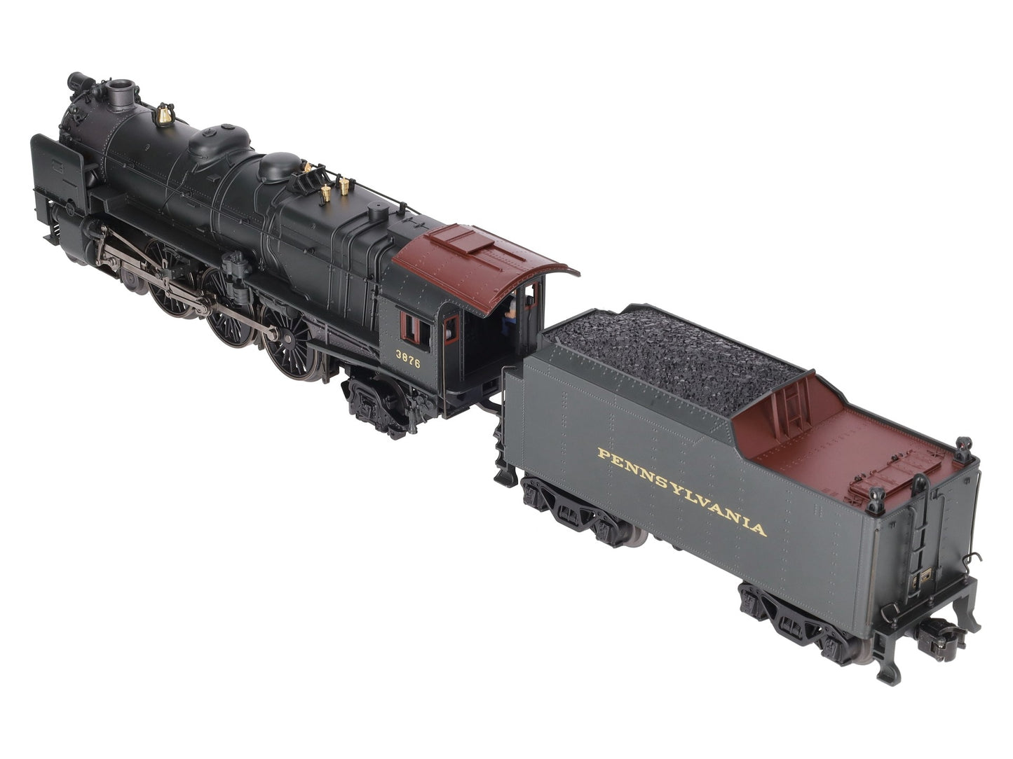 K-Line K3380-3876CC O Gauge PRR K4s Steam Locomotive & Tender #3876 w/TMCC NIB