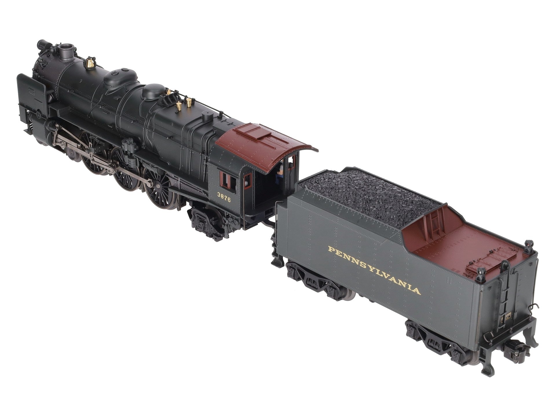 K-Line K3380-3876CC O Gauge PRR K4s Steam Locomotive & Tender #3876 w/TMCC NIB