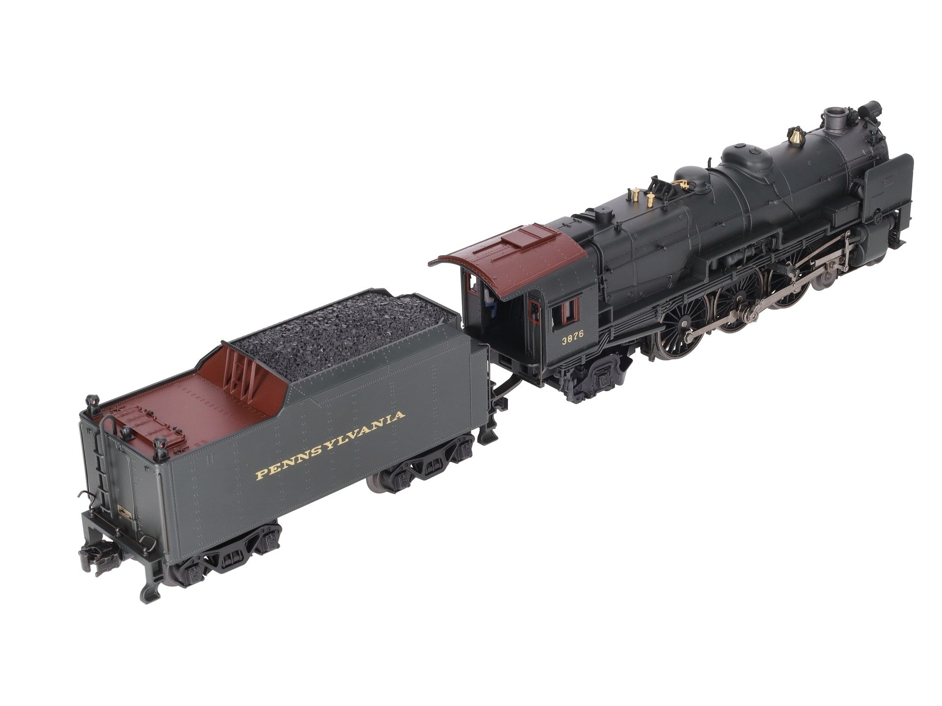 K-Line K3380-3876CC O Gauge PRR K4s Steam Locomotive & Tender #3876 w/TMCC NIB