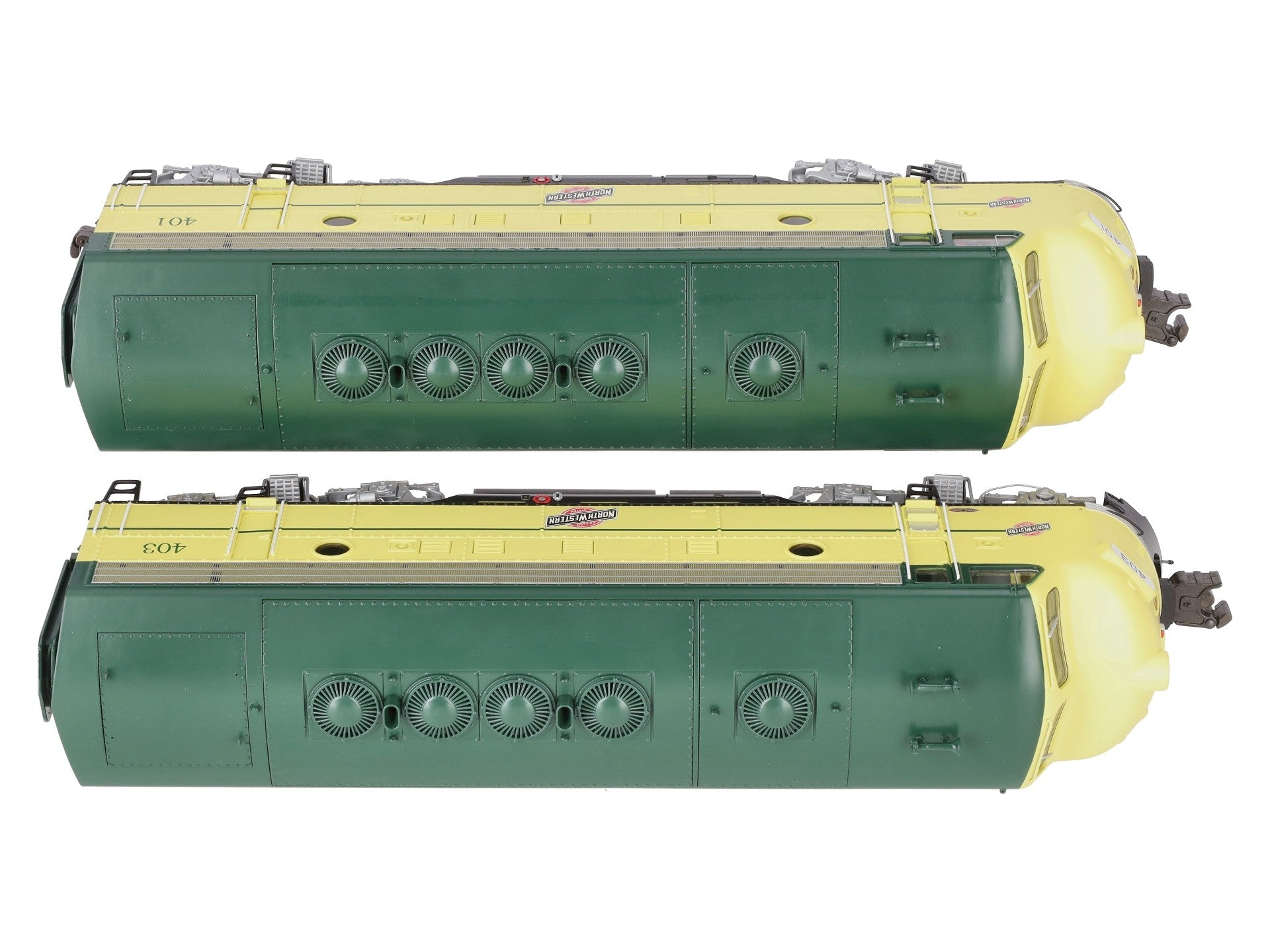Lionel 6-38754 O C&NW Legacy F-7 AA Diesel Locomotive Set #401/#403 LN/Box