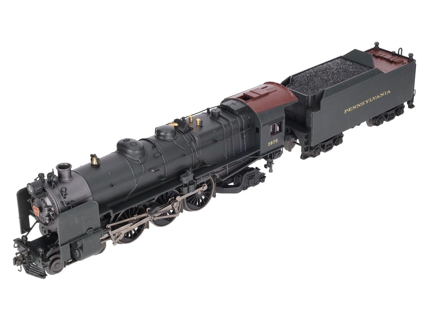 K-Line K3380-3876CC O Gauge PRR K4s Steam Locomotive & Tender #3876 w/TMCC VG/Box