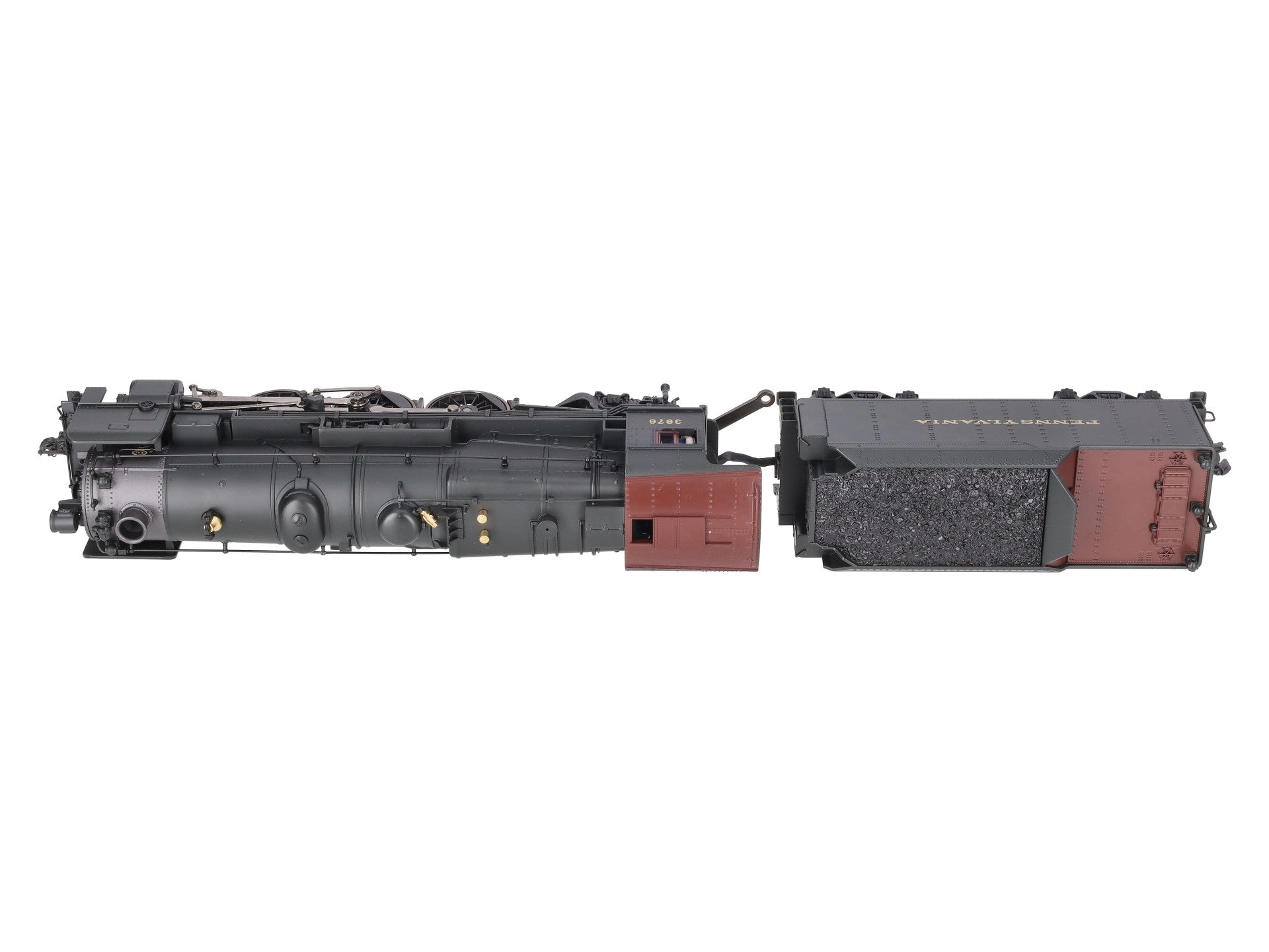 K-Line K3380-3876CC O Gauge PRR K4s Steam Locomotive & Tender #3876 w/TMCC VG/Box