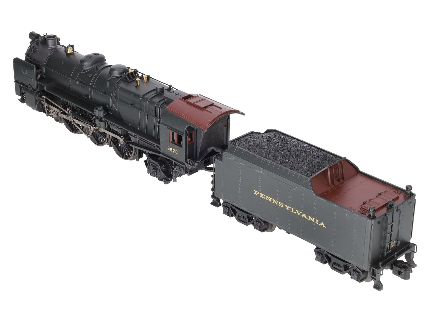 K-Line K3380-3876CC O Gauge PRR K4s Steam Locomotive & Tender #3876 w/TMCC VG/Box