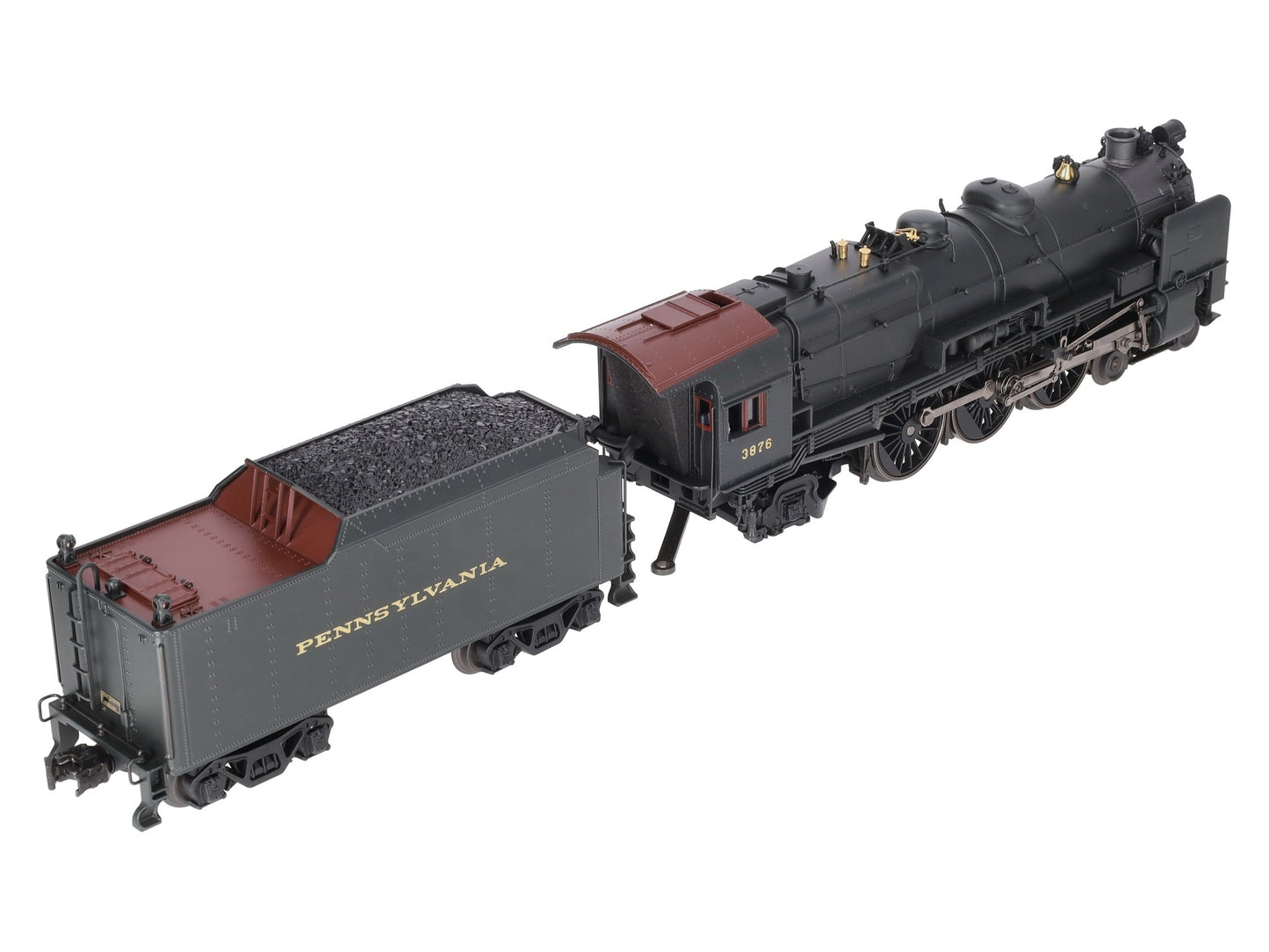 K-Line K3380-3876CC O Gauge PRR K4s Steam Locomotive & Tender #3876 w/TMCC VG/Box