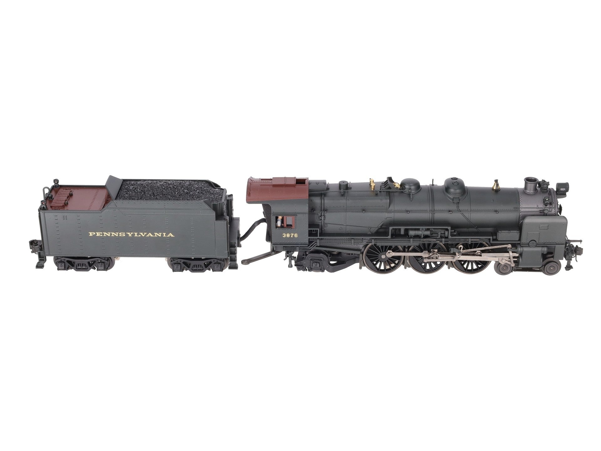 K-Line K3380-3876CC O Gauge PRR K4s Steam Locomotive & Tender #3876 w/TMCC VG/Box