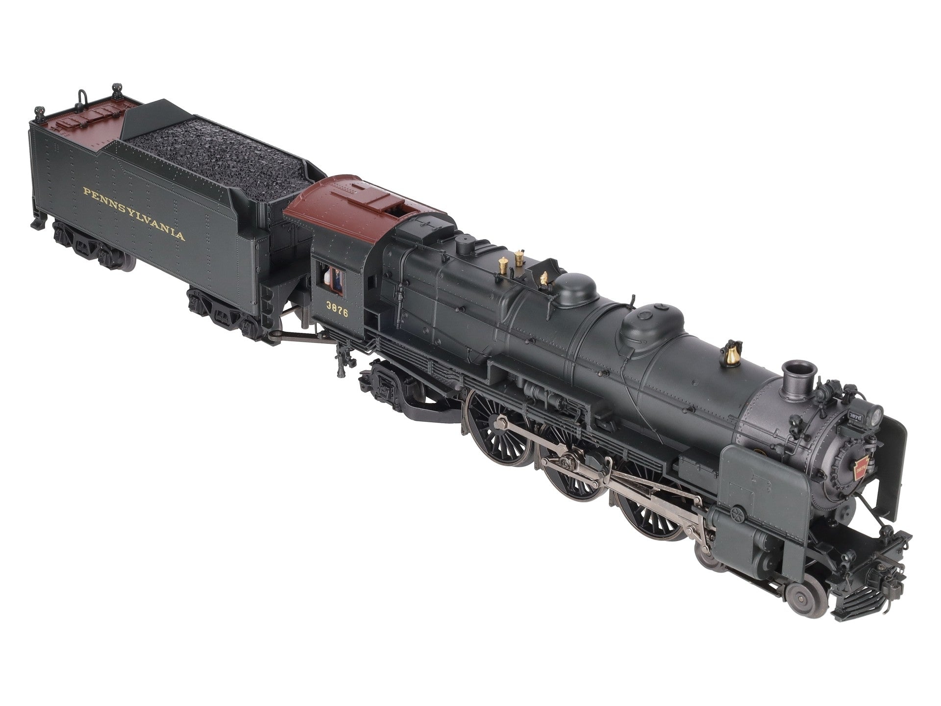 K-Line K3380-3876CC O Gauge PRR K4s Steam Locomotive & Tender #3876 w/TMCC VG/Box