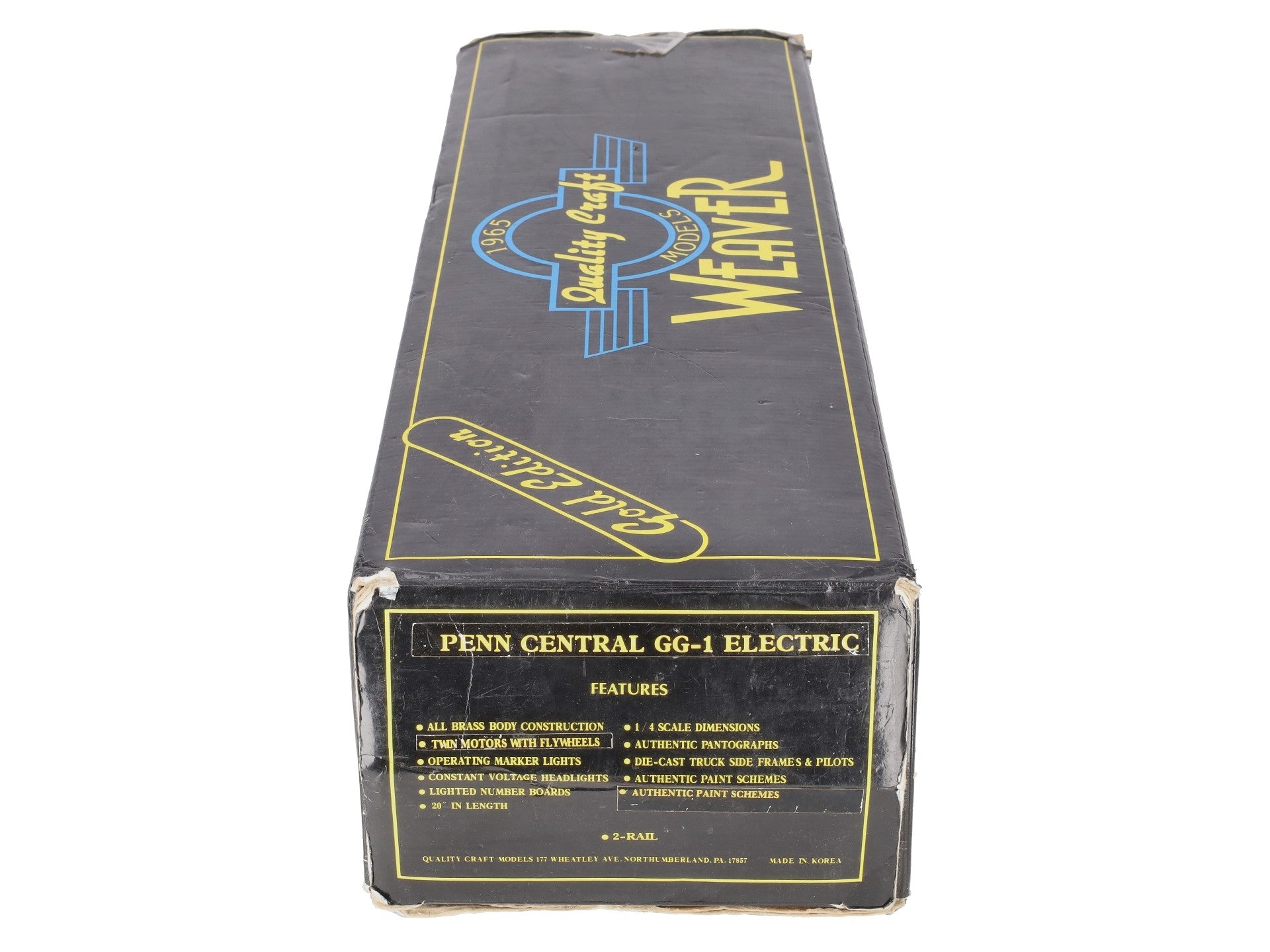 Weaver 4901 O Brass Penn Central GG-1 Electric Locomotive #4901 [2-Rail] EX/Box