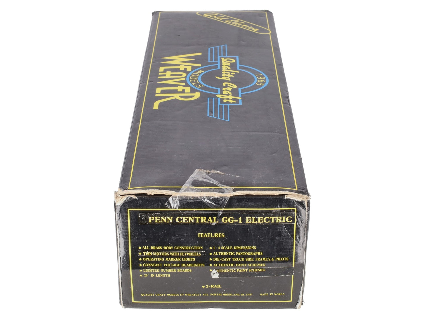 Weaver 4901 O Brass Penn Central GG-1 Electric Locomotive #4901 [2-Rail] EX/Box