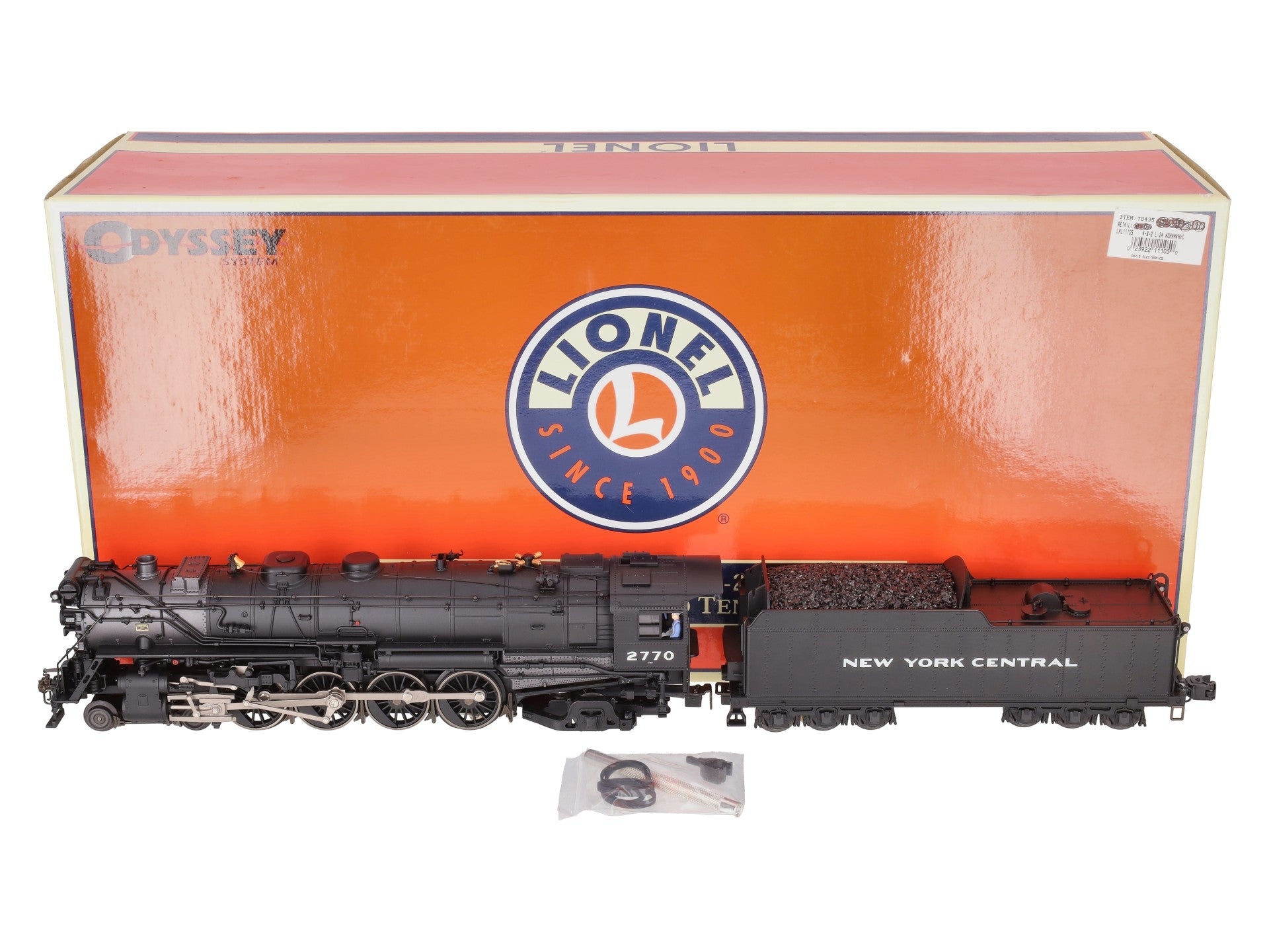 Lionel 6-11105 O NYC 4-8-2 L-2A Mohawk Steam Locomotive & Tender #2770 w/ TMCC EX/Box