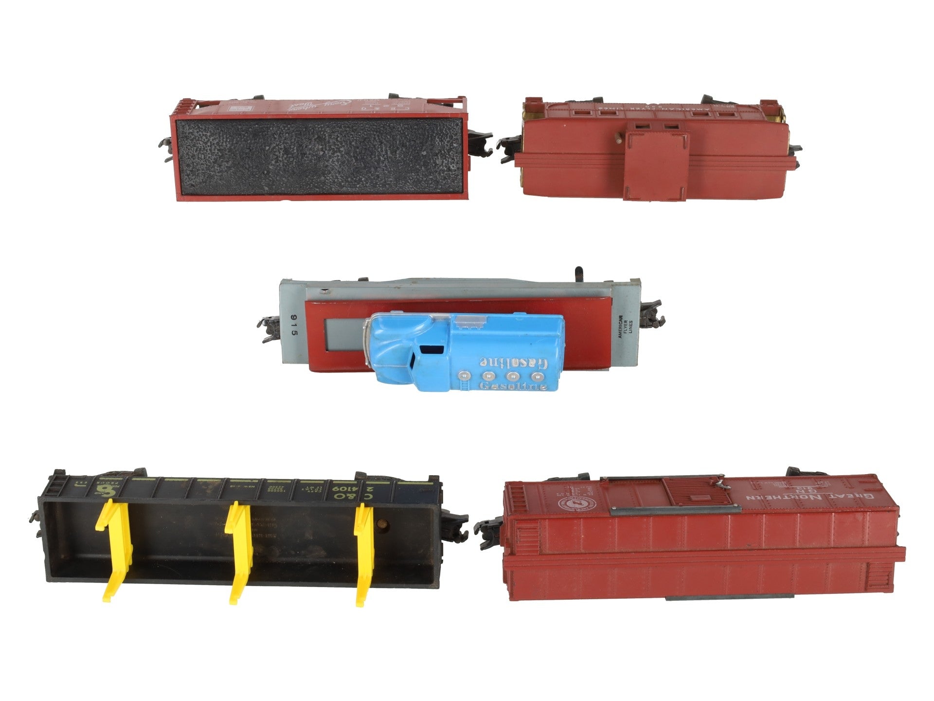 American Flyer Vintage S Freight Cars: 930, 921, 24109, 915, 913 [5] VG