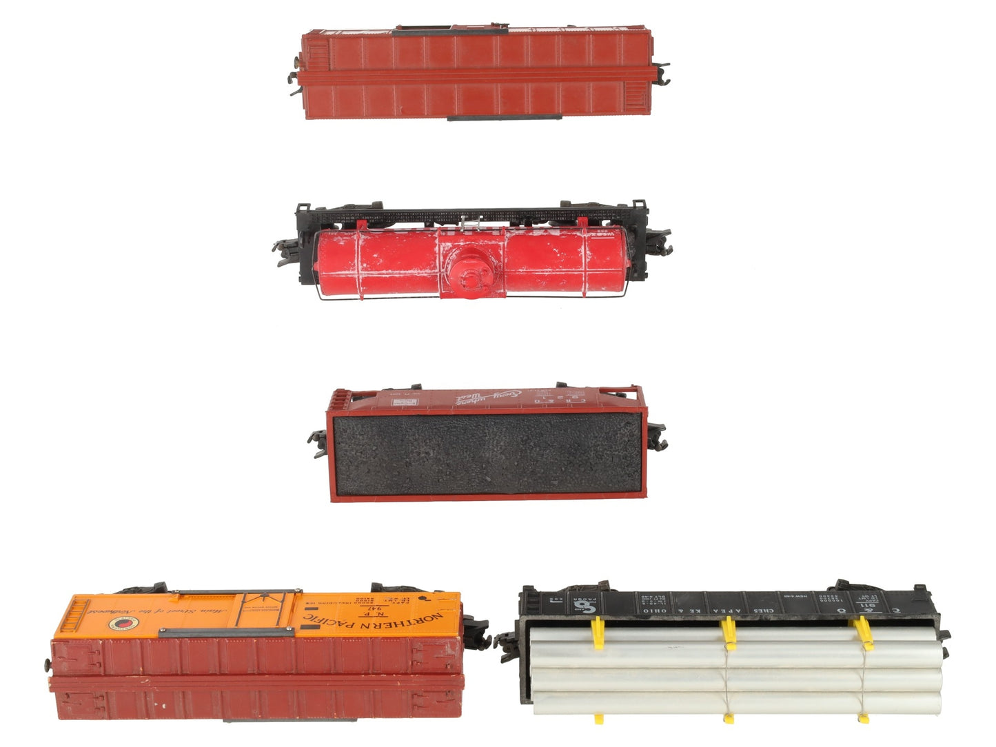 American Flyer Vintage S Freight Cars: 947, 958, 921, 911, 913 [5] VG