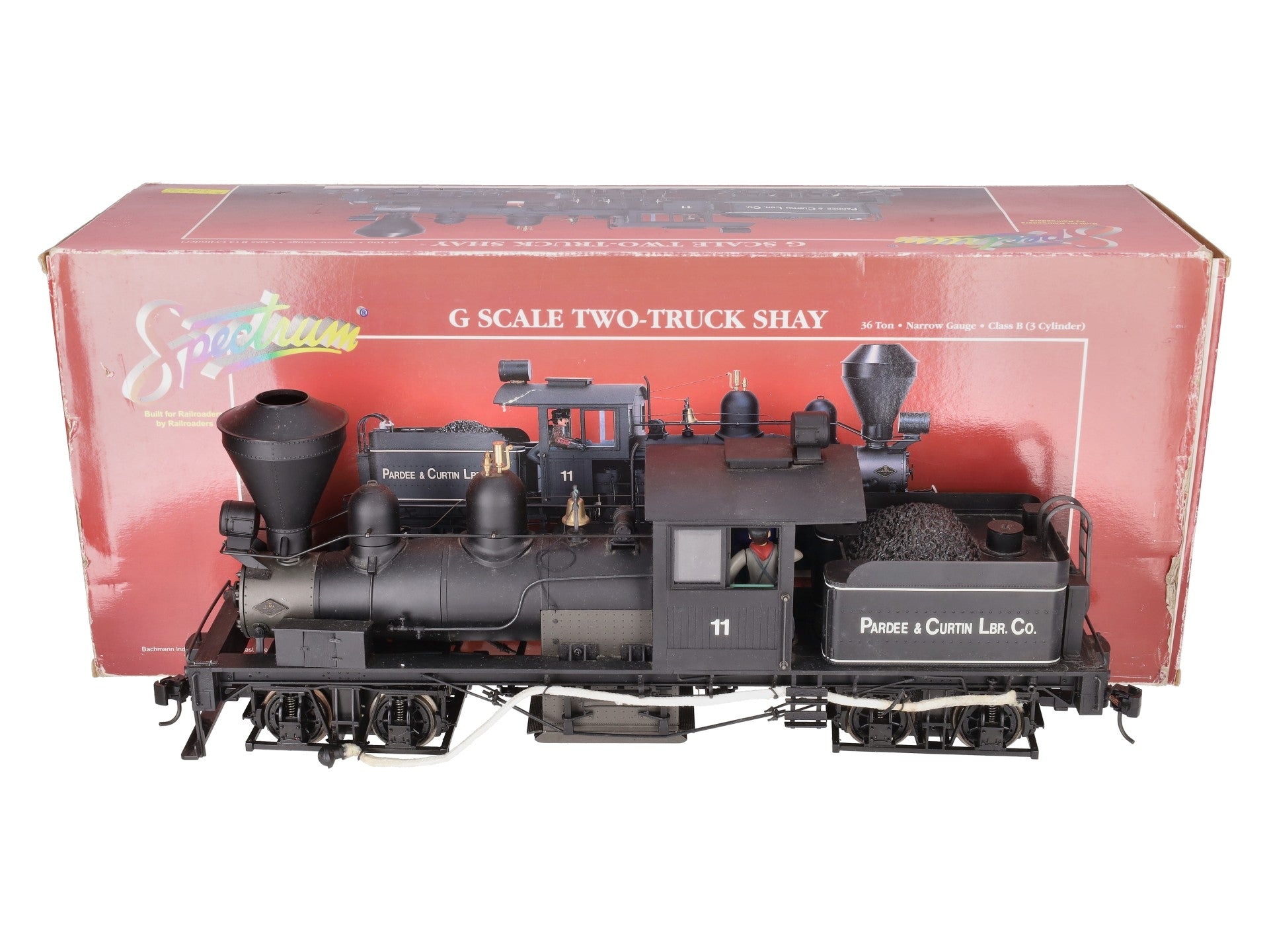 Bachmann 81196 G Pardee & Curtin Lumber Co. 2-Truck Shay Steam Locomotive #11 EX/Box