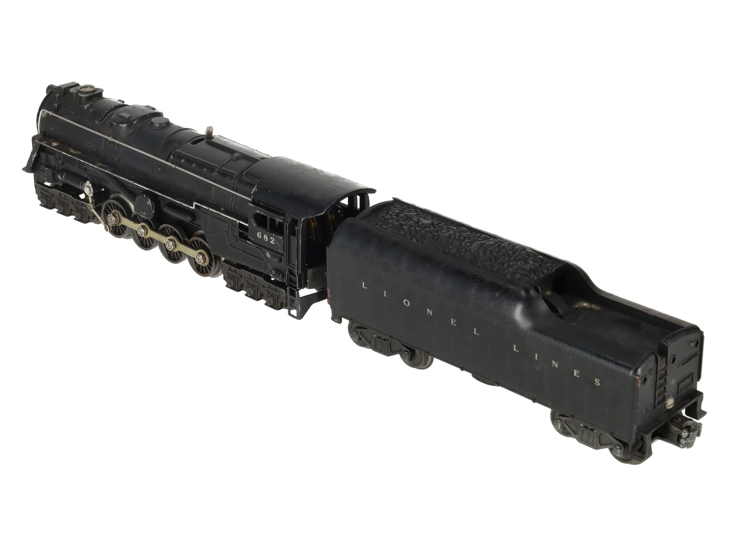 Lionel 682 Vintage O 6-8-6 Steam Turbine Locomotive w/2046W Tender VG