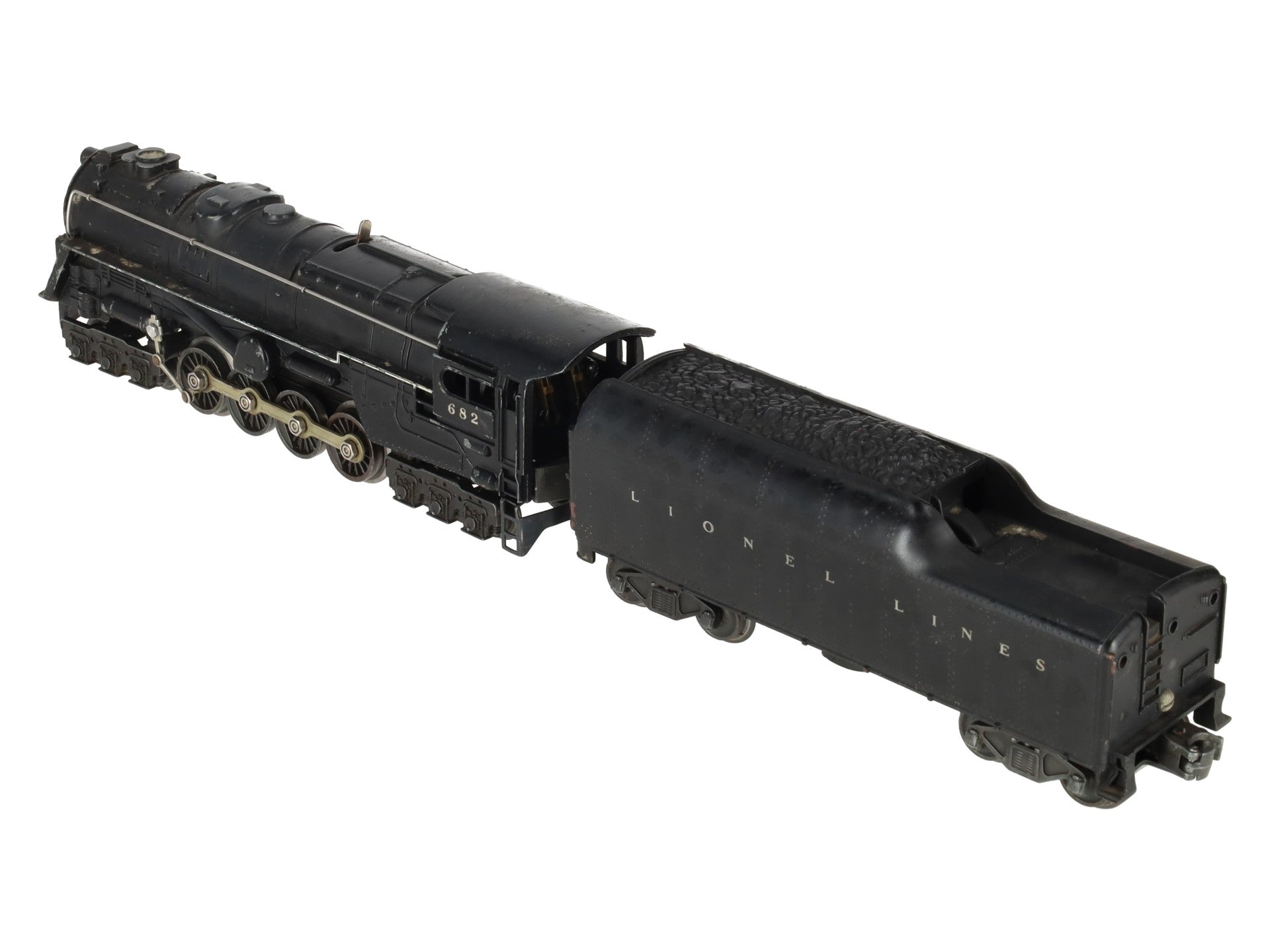 Lionel 682 Vintage O 6-8-6 Steam Turbine Locomotive w/2046W Tender VG