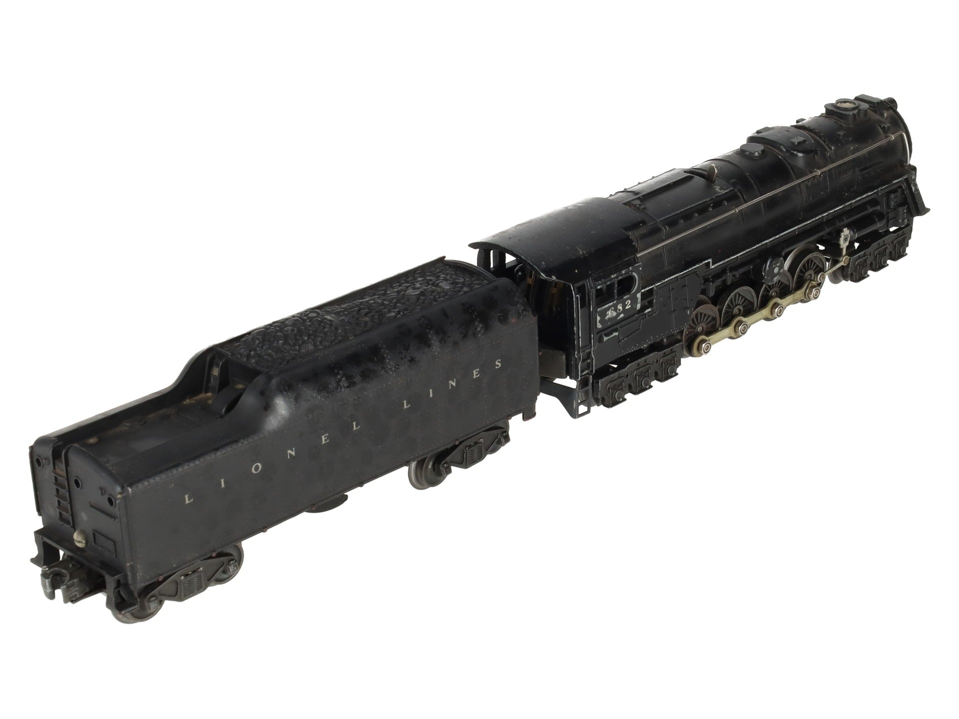 Lionel 682 Vintage O 6-8-6 Steam Turbine Locomotive w/2046W Tender VG