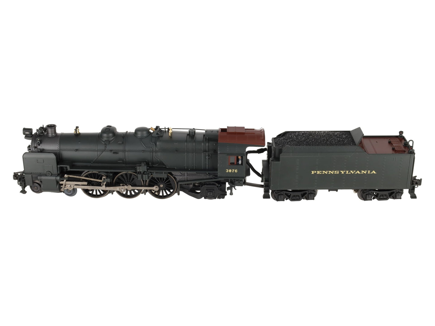 K-Line K3380-3876CC O Gauge PRR K4s Steam Locomotive & Tender #3876 w/TMCC EX/Box