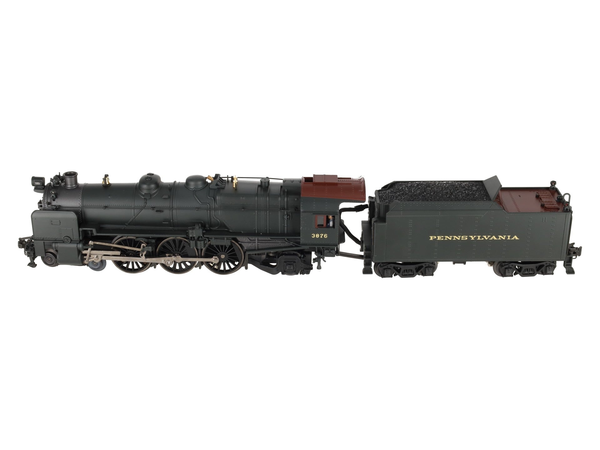 K-Line K3380-3876CC O Gauge PRR K4s Steam Locomotive & Tender #3876 w/TMCC EX/Box