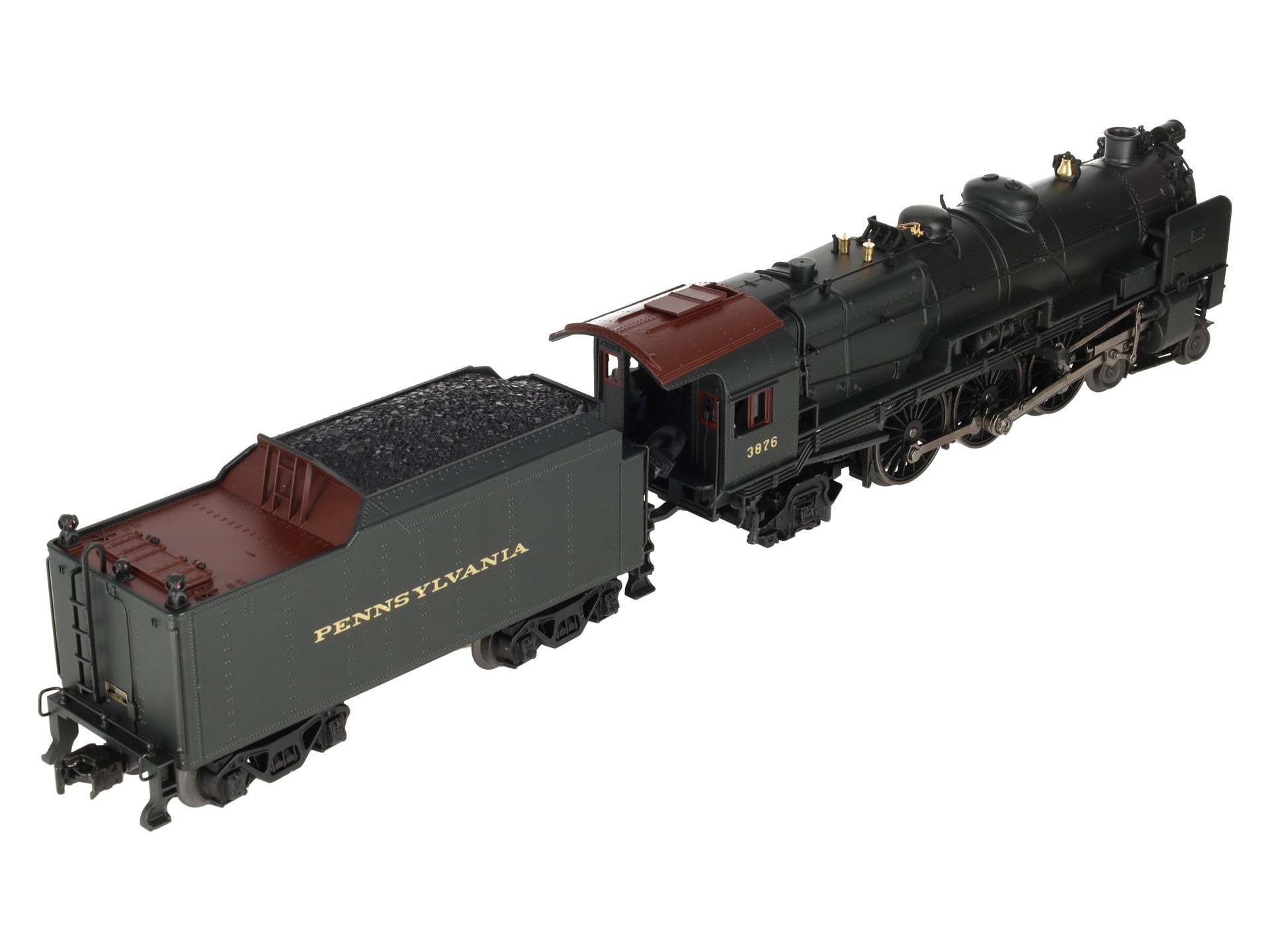 K-Line K3380-3876CC O Gauge PRR K4s Steam Locomotive & Tender #3876 w/TMCC EX/Box