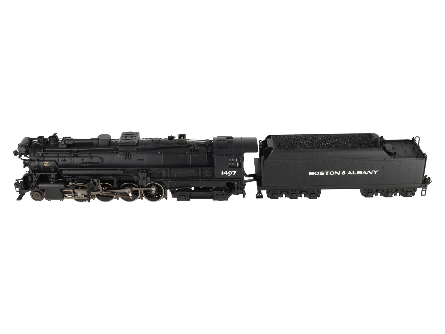 K-Line K3670-1407CC O Boston & Albany 2-8-4 Berkshire Steam Locomotive #1407 EX/Box