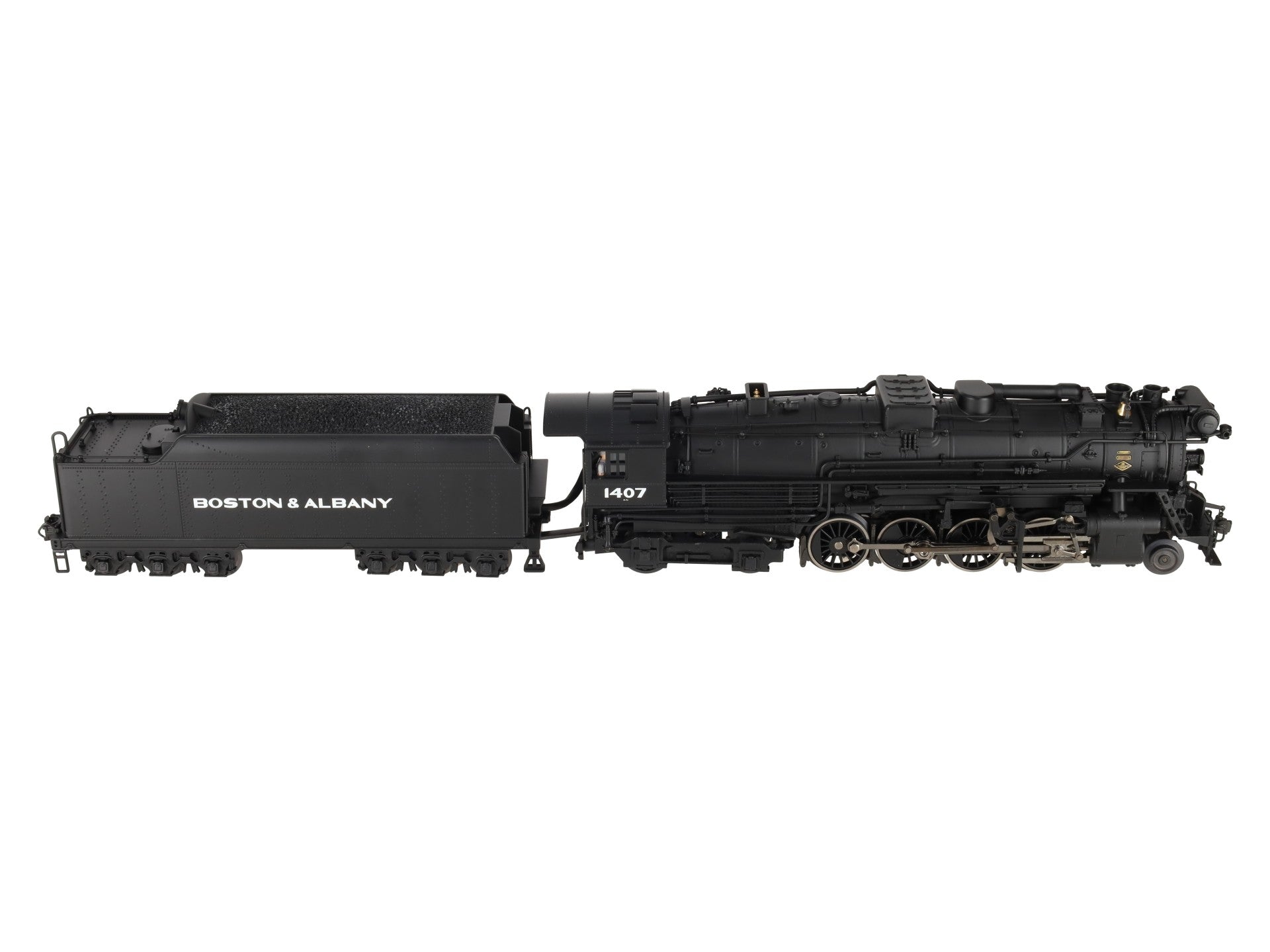 K-Line K3670-1407CC O Boston & Albany 2-8-4 Berkshire Steam Locomotive #1407 EX/Box