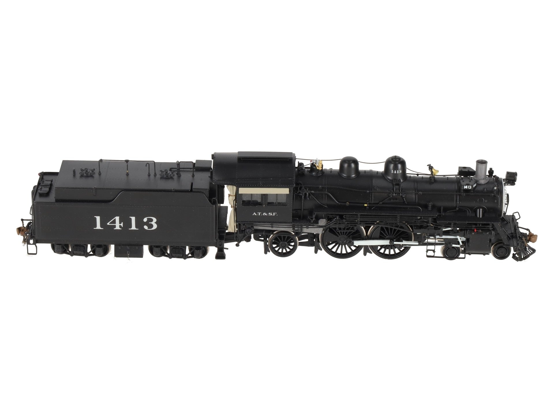 Key Imports 1450 HO BRASS ATSF 4-4-2 Steam Locomotive -Painted EX