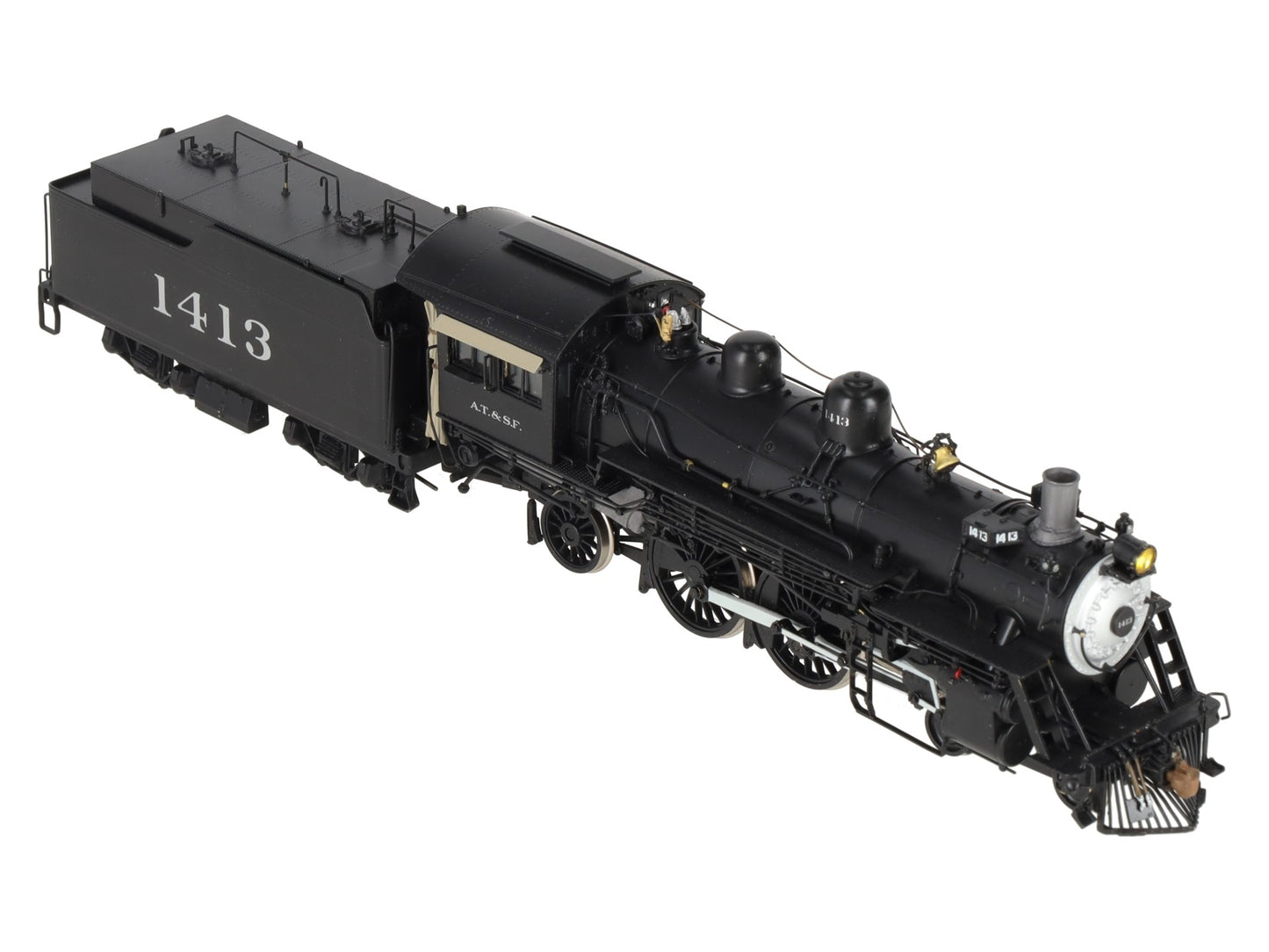 Key Imports 1450 HO BRASS ATSF 4-4-2 Steam Locomotive -Painted EX