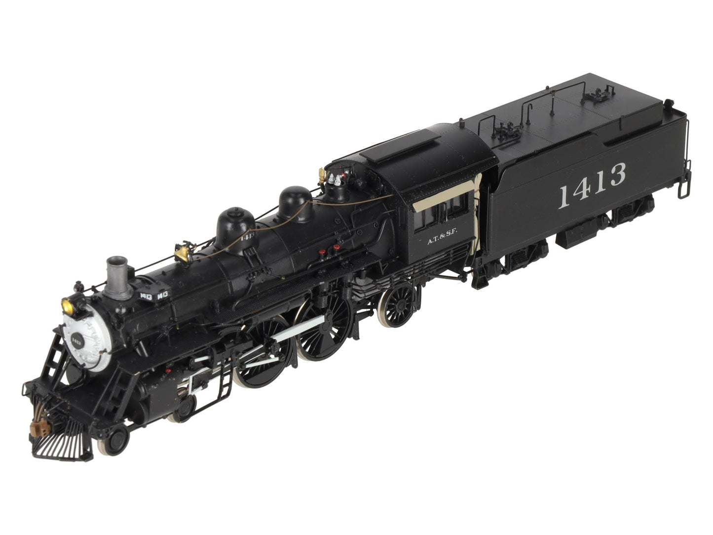 Key Imports 1450 HO BRASS ATSF 4-4-2 Steam Locomotive -Painted EX