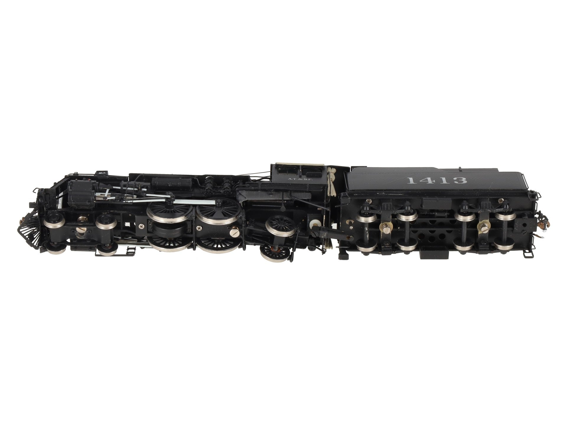 Key Imports 1450 HO BRASS ATSF 4-4-2 Steam Locomotive -Painted EX