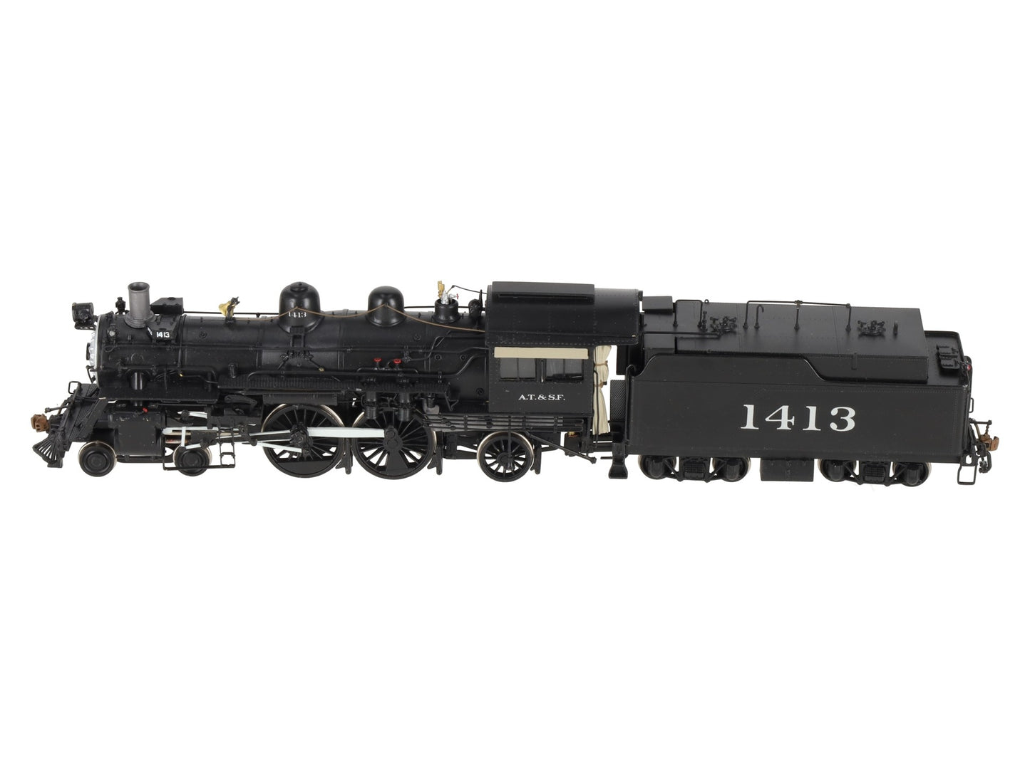 Key Imports 1450 HO BRASS ATSF 4-4-2 Steam Locomotive -Painted EX