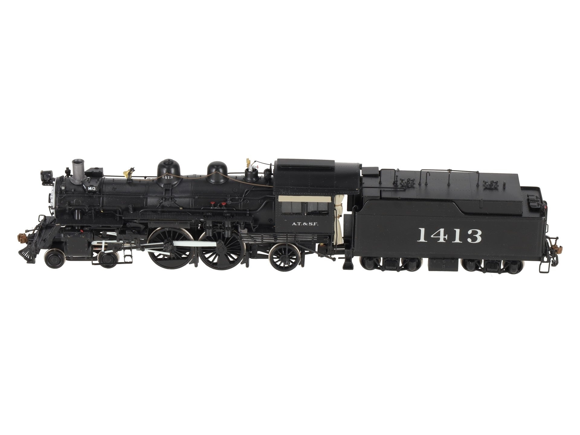 Key Imports 1450 HO BRASS ATSF 4-4-2 Steam Locomotive -Painted EX