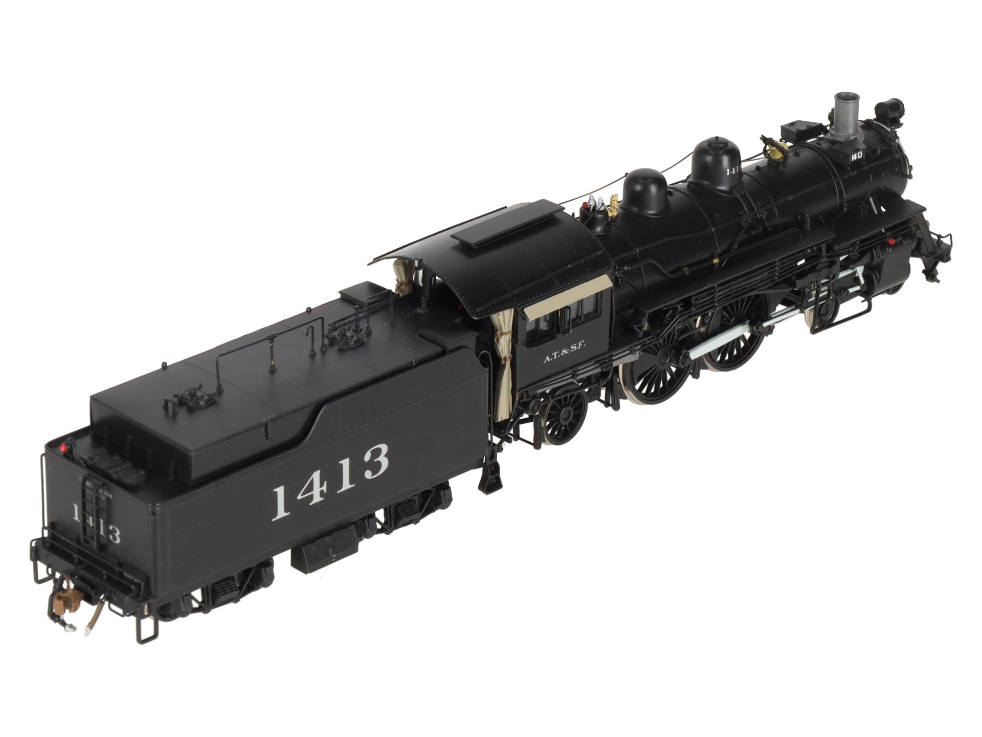 Key Imports 1450 HO BRASS ATSF 4-4-2 Steam Locomotive -Painted EX