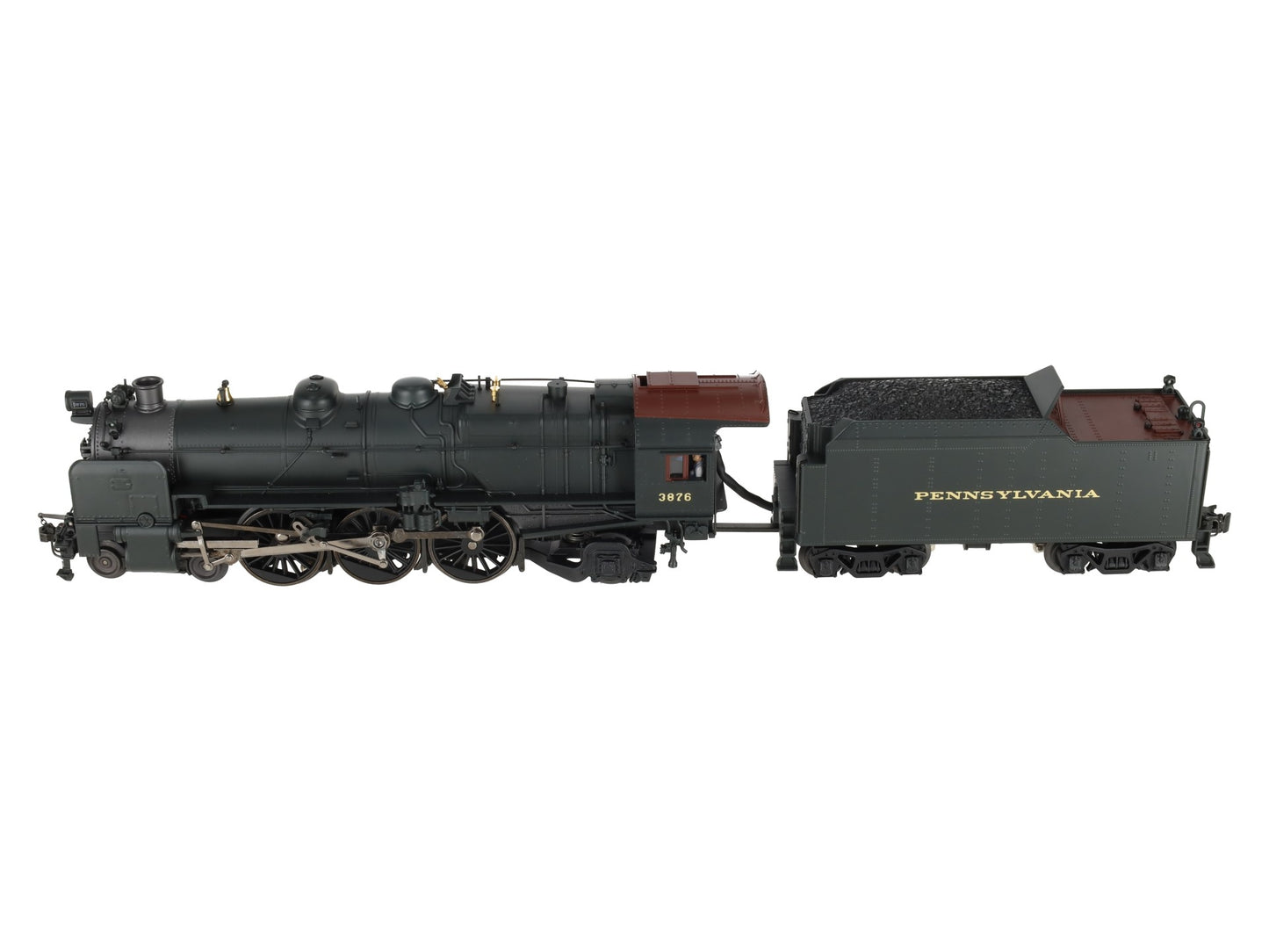 K-Line K3380-3876CC O Gauge PRR K4s Steam Locomotive & Tender #3876 w/TMCC LN/Box
