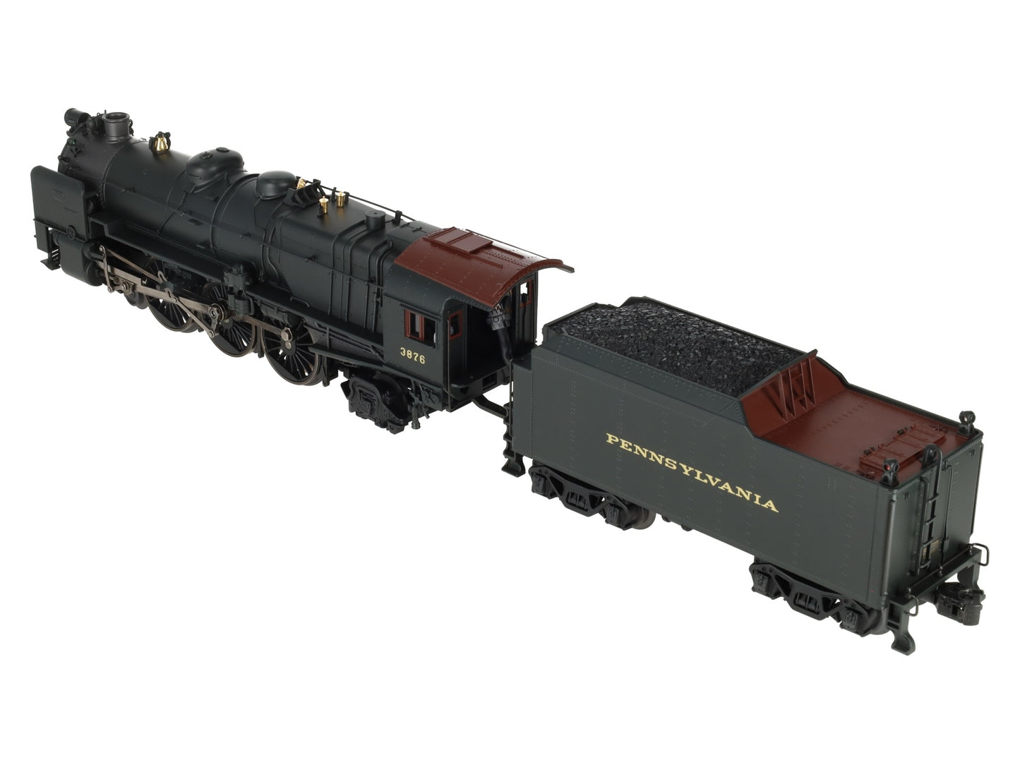 K-Line K3380-3876CC O Gauge PRR K4s Steam Locomotive & Tender #3876 w/TMCC LN/Box