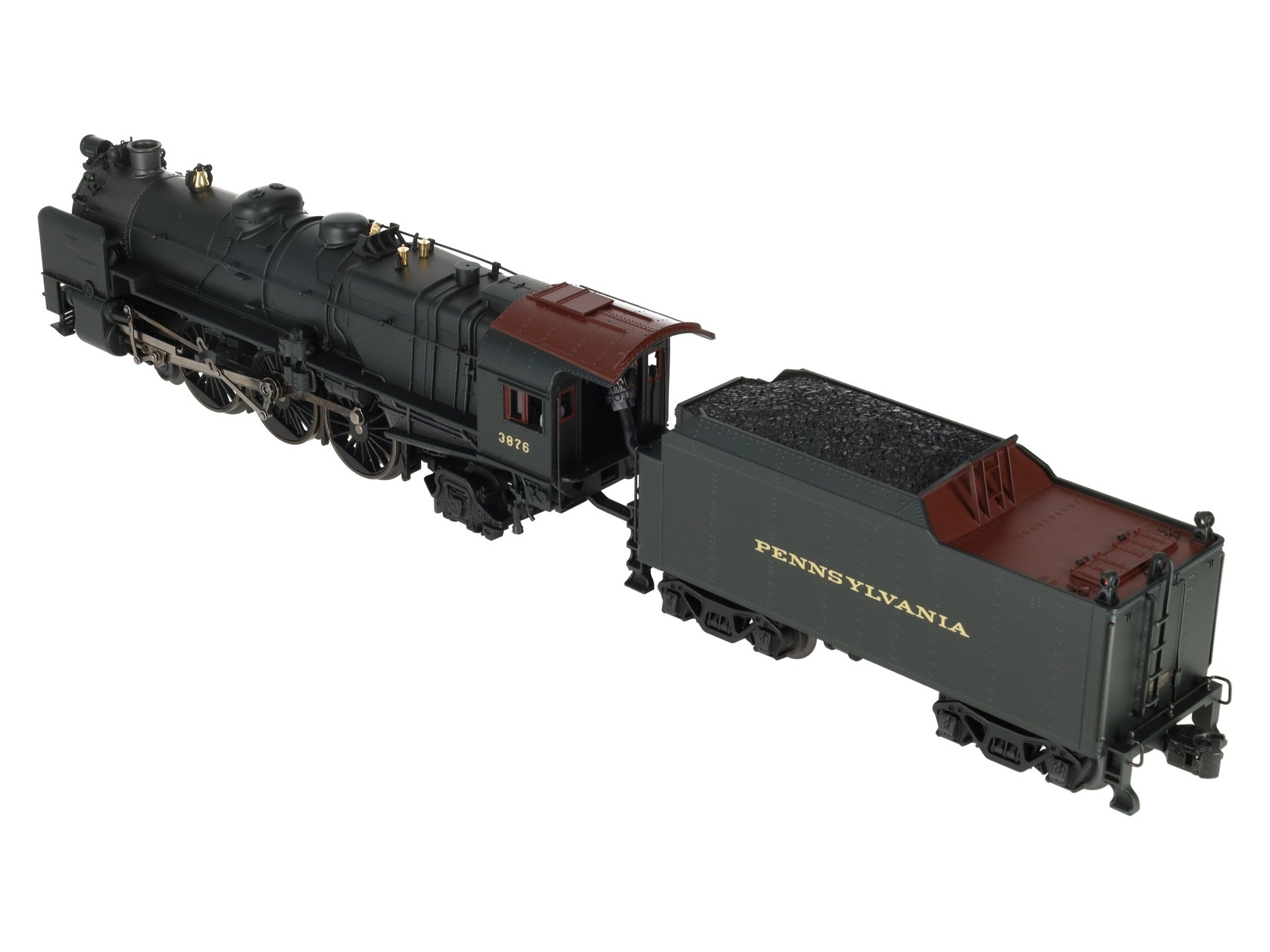 K-Line K3380-3876CC O Gauge PRR K4s Steam Locomotive & Tender #3876 w/TMCC LN/Box